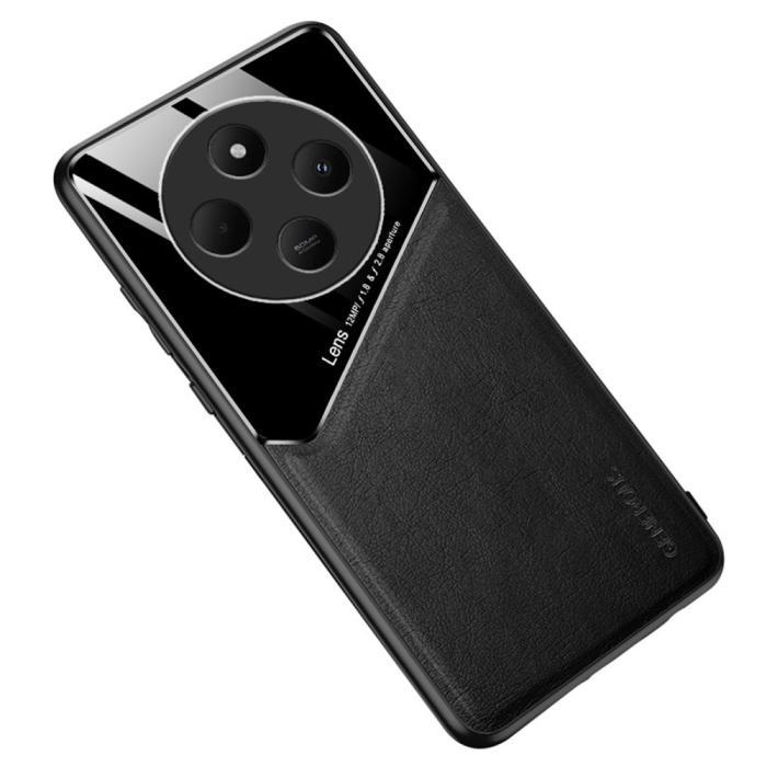 Bild 1, Xiaomi Redmi 14C Skal Med Inbyggd Magnetplatta Läder Svart