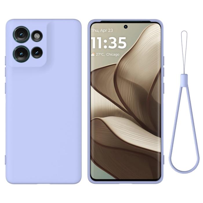 Bild 1, Motorola Edge 50 Skal Liquid Silikon Lila