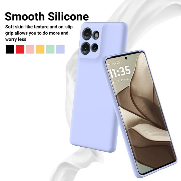 Bild 4, Motorola Edge 50 Skal Liquid Silikon Lila