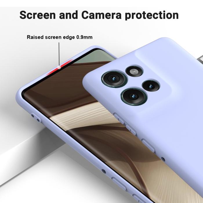 Bild 5, Motorola Edge 50 Skal Liquid Silikon Lila