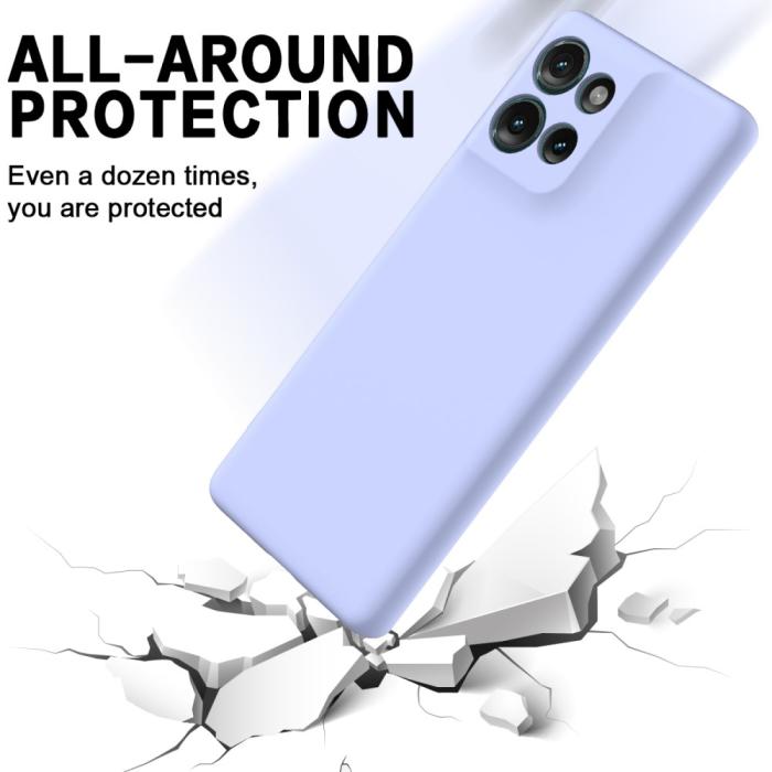 Bild 6, Motorola Edge 50 Skal Liquid Silikon Lila