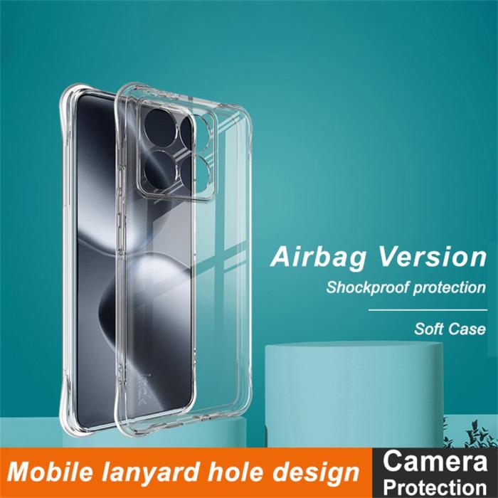 Bild 2, IMAK Xiaomi 14T Pro Skal TPU AriBag Shockproof Transparent