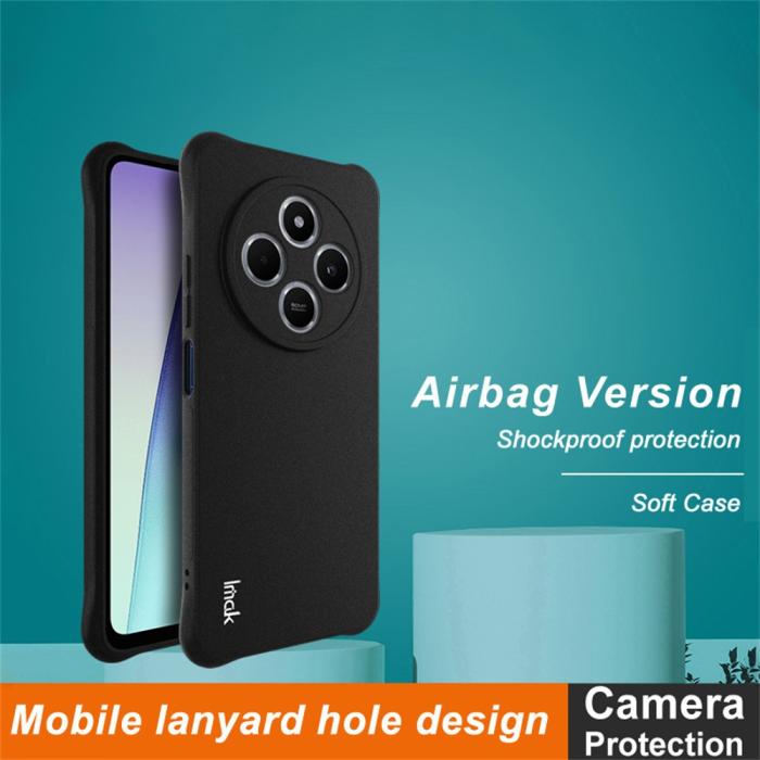 Bild 3, IMAK Xiaomi Redmi 14C Skal TPU AirBag Shockproof Svart