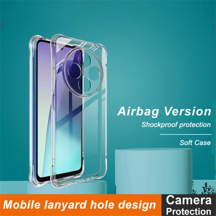 Bild 2, IMAK Xiaomi Redmi 14C Skal TPU AirBag Shockproof Transparent