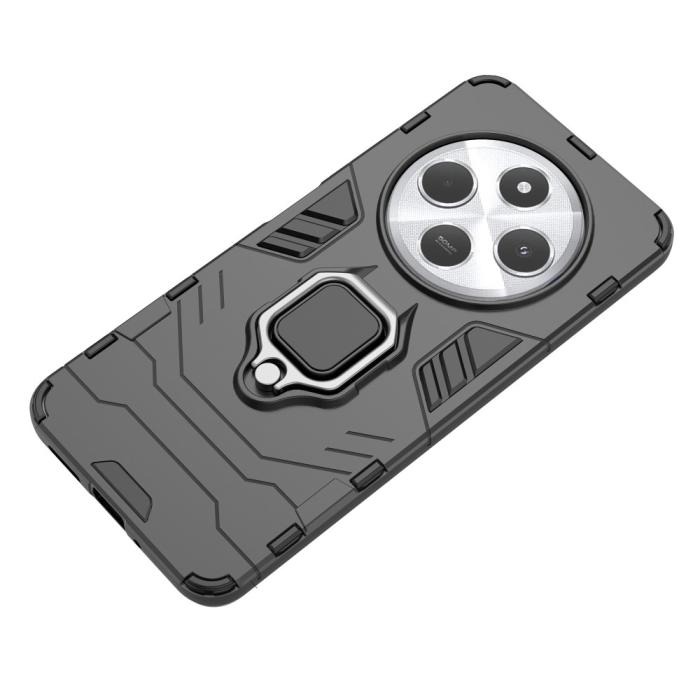 Bild 5, Xiaomi Redmi 14C Skal Hybrid Armor Ring Svart