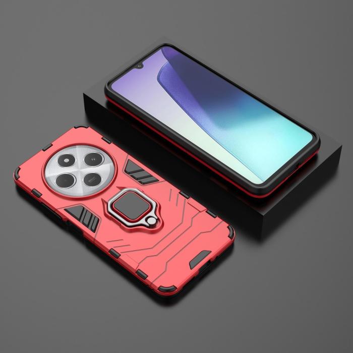 Bild 5, Xiaomi Redmi 14C Skal Hybrid Armor Ring Röd