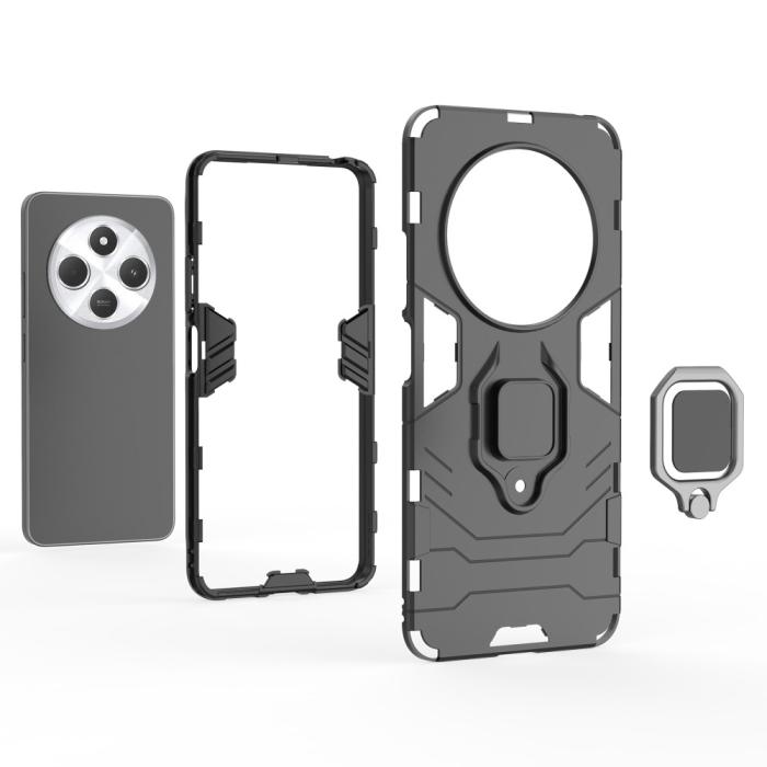 Bild 6, Xiaomi Redmi 14C Skal Hybrid Armor Ring Blå