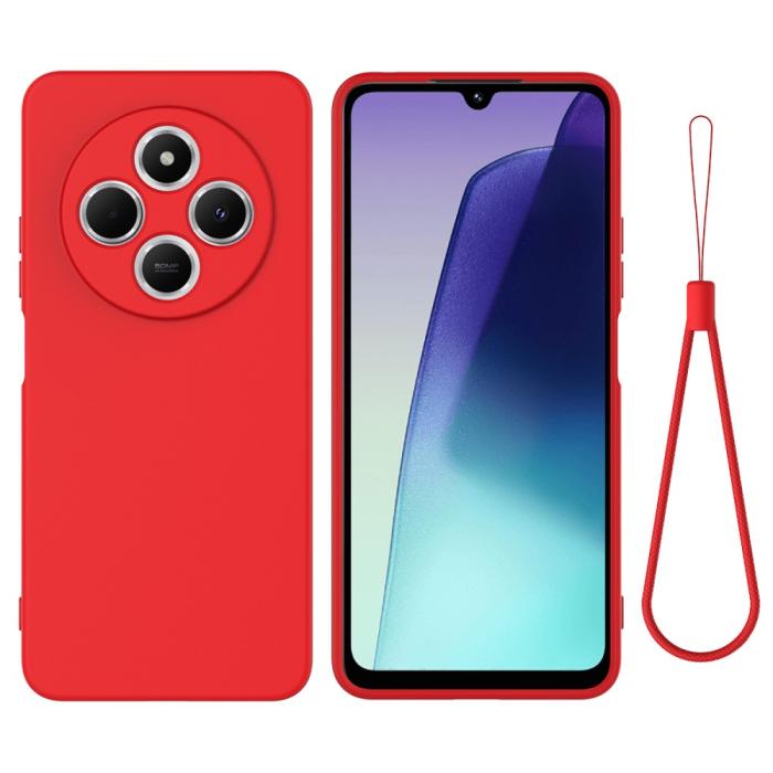 Bild 1, Xiaomi Redmi 14C Skal Liquid Silikon Röd