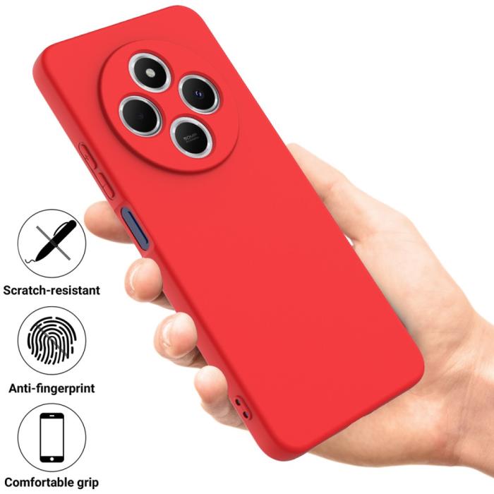 Bild 2, Xiaomi Redmi 14C Skal Liquid Silikon Röd
