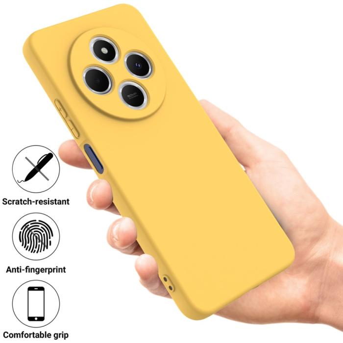 Bild 2, Xiaomi Redmi 14C Skal Liquid Silikon Gul