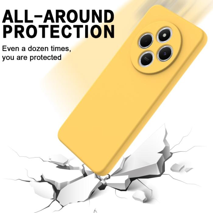Bild 5, Xiaomi Redmi 14C Skal Liquid Silikon Gul