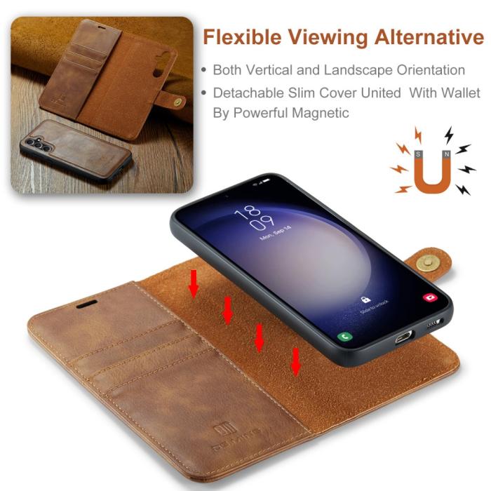 Bild 6, DG.MING Samsung Galaxy A16 2in1 Magnet Fodral / Skal Brun
