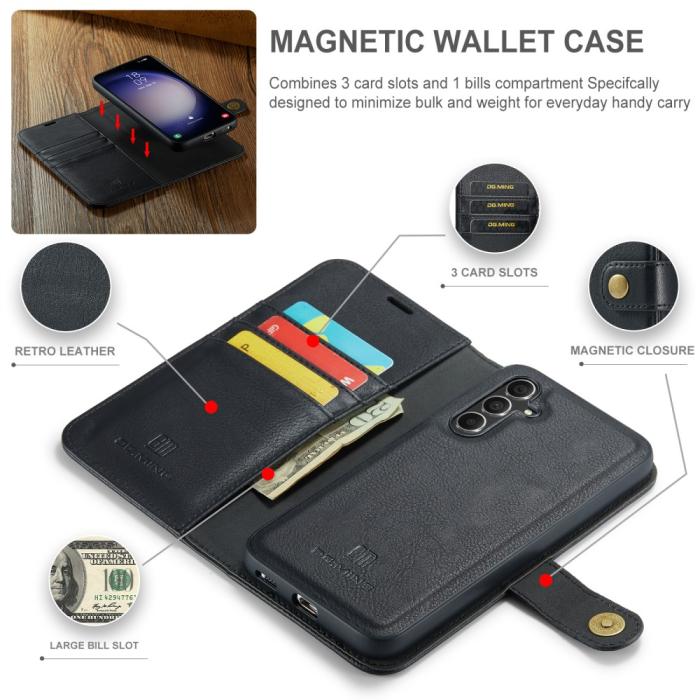 Bild 5, DG.MING Samsung Galaxy A16 2in1 Magnet Fodral / Skal Svart