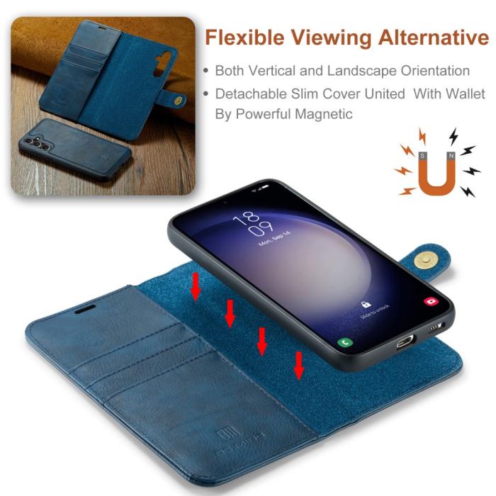 Bild 6, DG.MING Samsung Galaxy A16 2in1 Magnet Fodral / Skal Blå