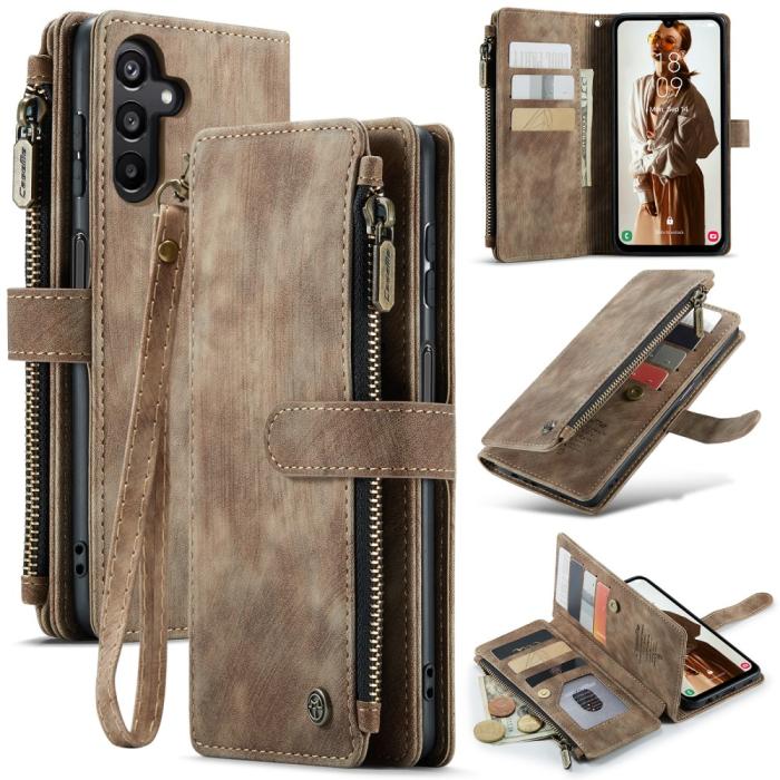 Bild 1, CASEME Samsung Galaxy A16 Fodral Multifunktionell Brun