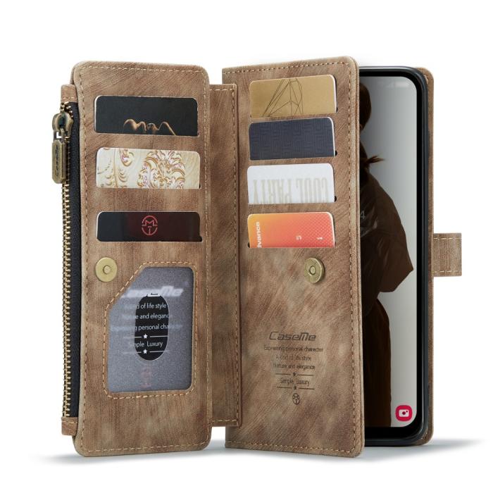 Bild 4, CASEME Samsung Galaxy A16 Fodral Multifunktionell Brun