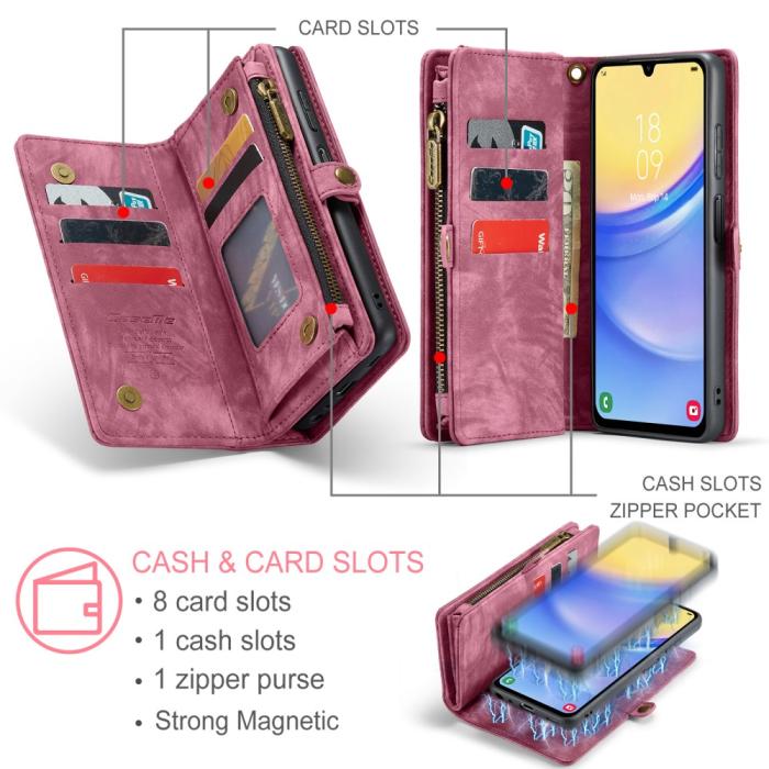 Bild 5, CASEME Samsung Galaxy A16 Fodral Multifuntionell Röd