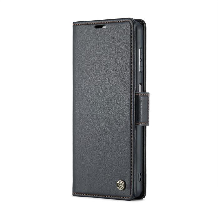 Bild 2, CASEME Samsung Galaxy A16 Fodral Läder RFID Svart