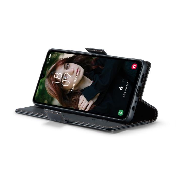 Bild 4, CASEME Samsung Galaxy A16 Fodral Läder RFID Svart