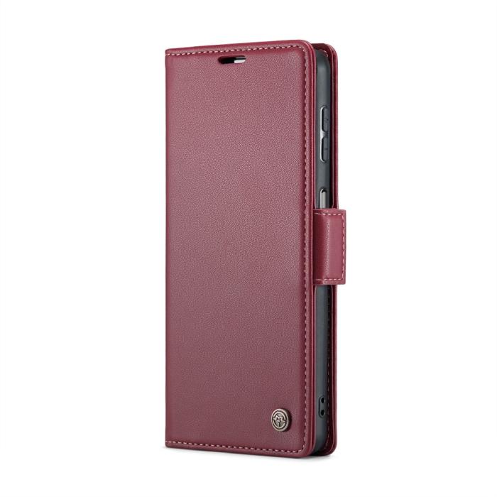 Bild 2, CASEME Samsung Galaxy A16 Fodral Läder RFID Röd