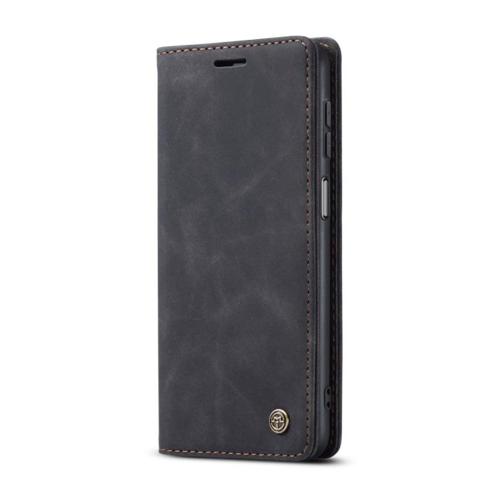 Bild 2, CASEME Samsung Galaxy A16 Fodral Flip Retro Läder Svart