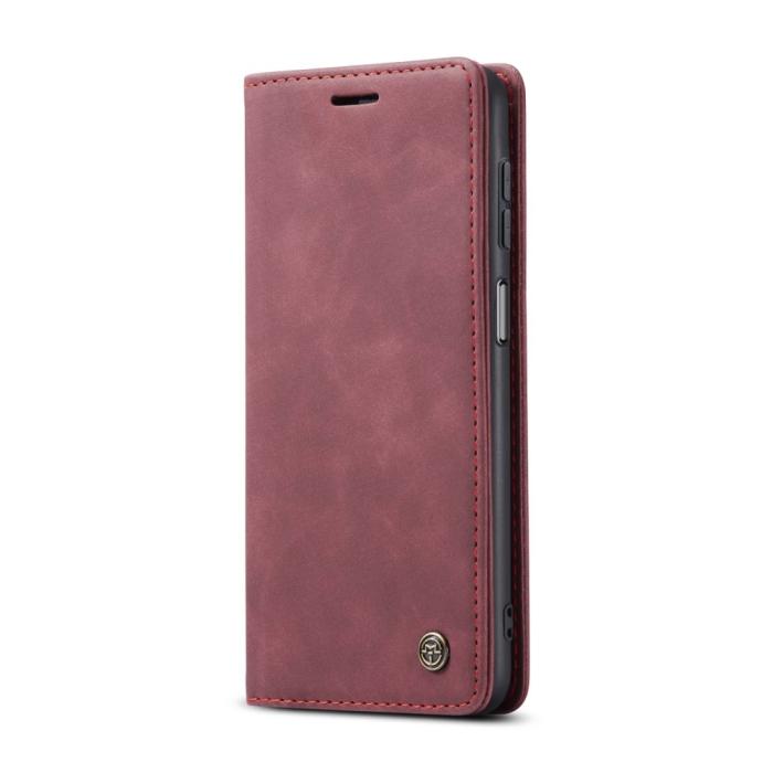 Bild 2, CASEME Samsung Galaxy A16 Fodral Flip Retro Läder Röd