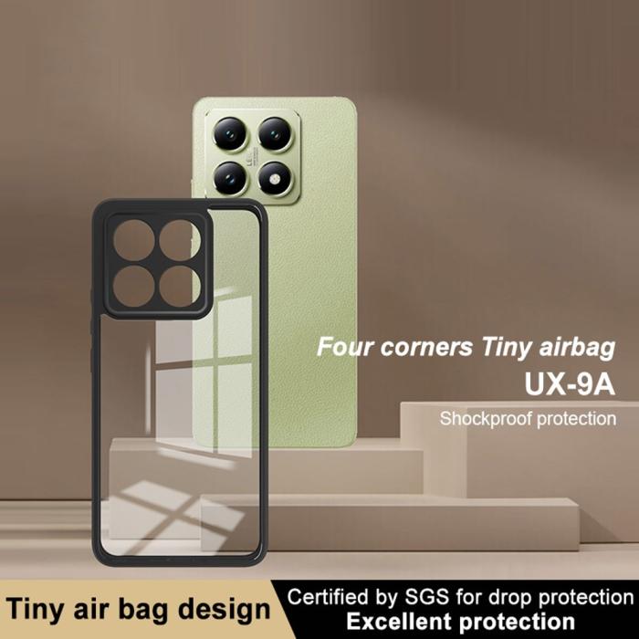 Bild 4, IMAK Xiaomi 14T Skal Hybrid Transparent / Svart