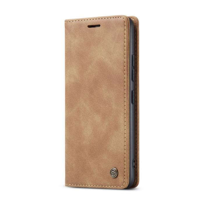 Bild 2, CASEME Xiaomi 14T Pro Fodral Flip Läder Brun