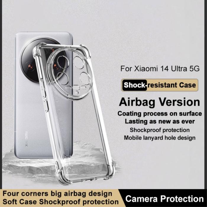 Bild 2, IMAK Xiaomi 14 Ultra Skal TPU AirBag Transparent