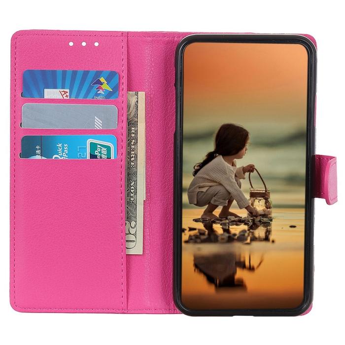 Bild 3, Xiaomi 14 Ultra Fodral Litchi Läder Rosa