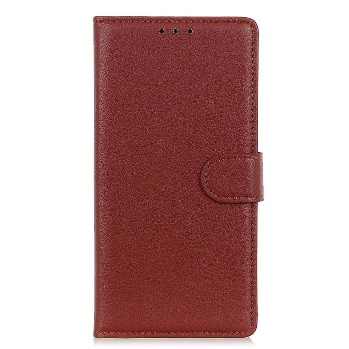 Bild 6, Xiaomi 14 Ultra Fodral Litchi Läder Brun