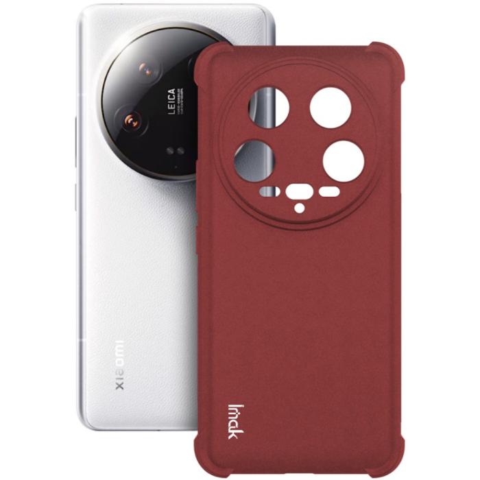 Bild 2, IMAK Xiaomi 14 Ultra Skal TPU AirBag Hörn Matt Röd