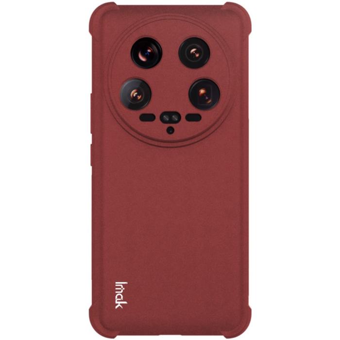 Bild 4, IMAK Xiaomi 14 Ultra Skal TPU AirBag Hörn Matt Röd
