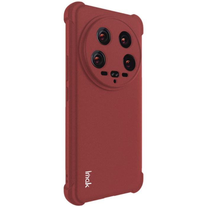 Bild 5, IMAK Xiaomi 14 Ultra Skal TPU AirBag Hörn Matt Röd