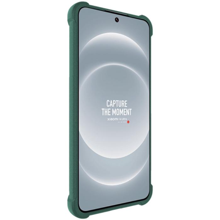 Bild 6, IMAK Xiaomi 14 Ultra Skal TPU AirBag Hörn Matt Grön