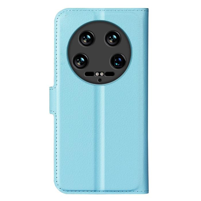 Bild 6, Xiaomi 14 Ultra Fodral Litchi Läder Blå