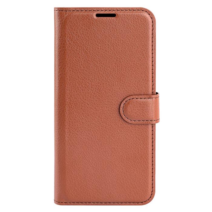 Bild 5, Xiaomi 14 Ultra Fodral Litchi Läder Brun