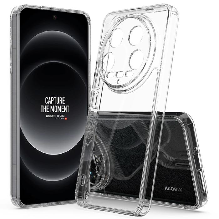 Bild 1, Xiaomi 14 Ultra Skal TPU / Akryl Shockproof Transparent