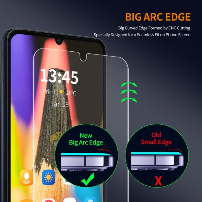 Bild 4, ENKAY Xiaomi Redmi 14C 2-PACK Skärmkskydd Härdat Glas