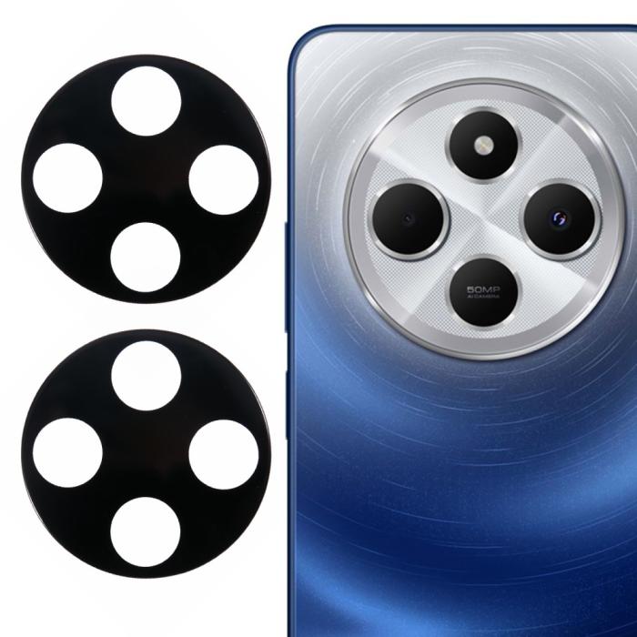 Bild 1, Xiaomi Redmi 14C 2-PACK Linsskydd Härdat Glas Svart