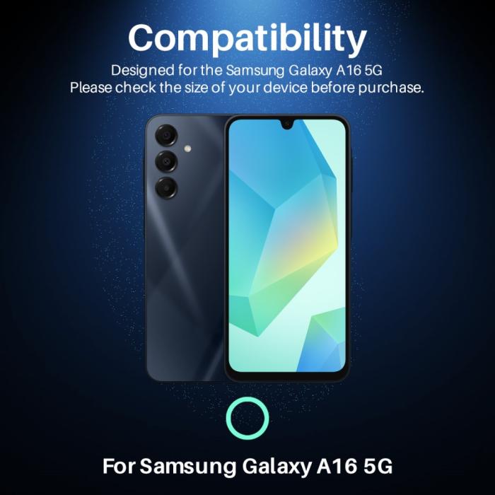 Bild 2, NORTHJO Samsung Galaxy A16 Linsskydd Härdat Glas Svart