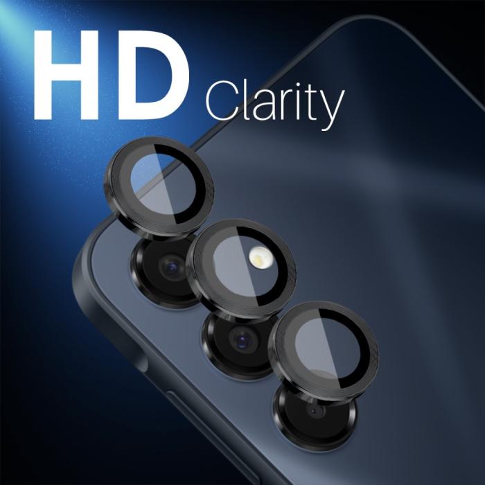 Bild 3, NORTHJO Samsung Galaxy A16 Linsskydd Härdat Glas Svart
