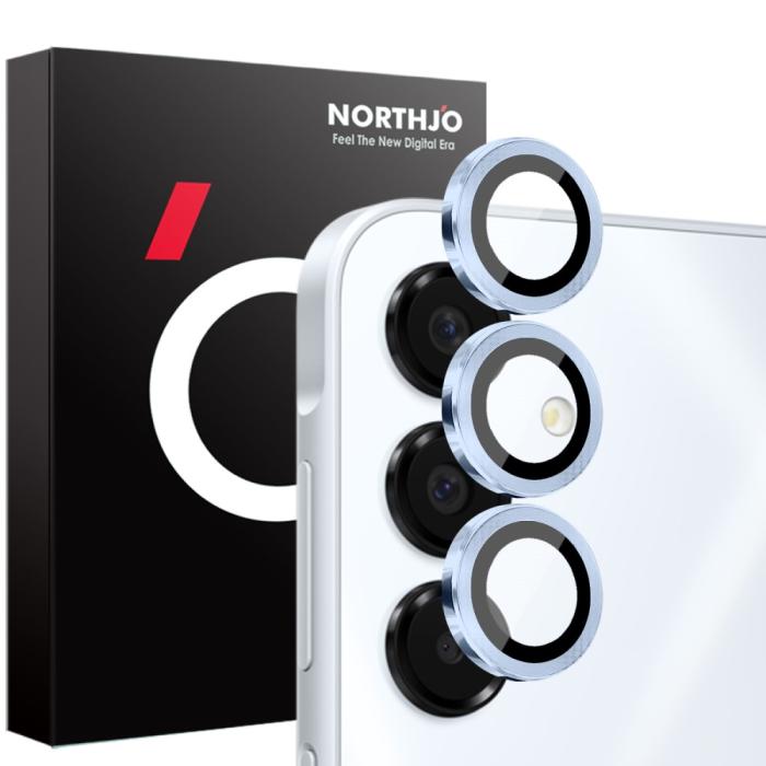 Bild 1, NORTHJO Samsung Galaxy A16 Linsskydd Härdat Glas Blå