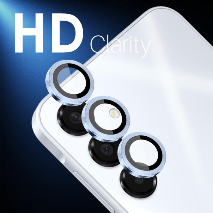Bild 3, NORTHJO Samsung Galaxy A16 Linsskydd Härdat Glas Blå