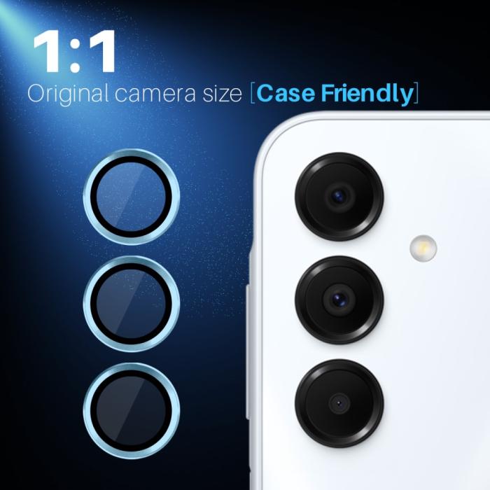 Bild 5, NORTHJO Samsung Galaxy A16 Linsskydd Härdat Glas Blå