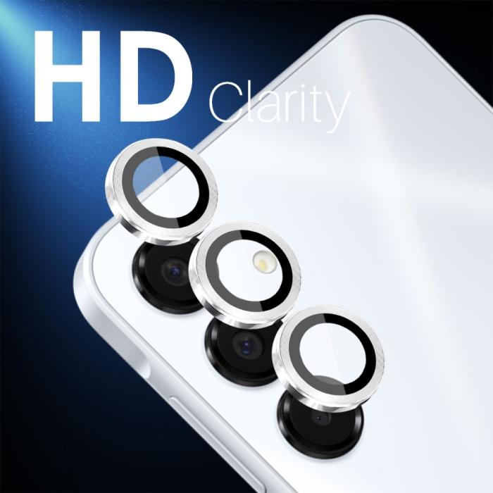 Bild 3, NORTHJO Samsung Galaxy A16 Linsskydd Härdat Glas Silver
