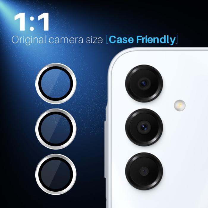 Bild 5, NORTHJO Samsung Galaxy A16 Linsskydd Härdat Glas Silver