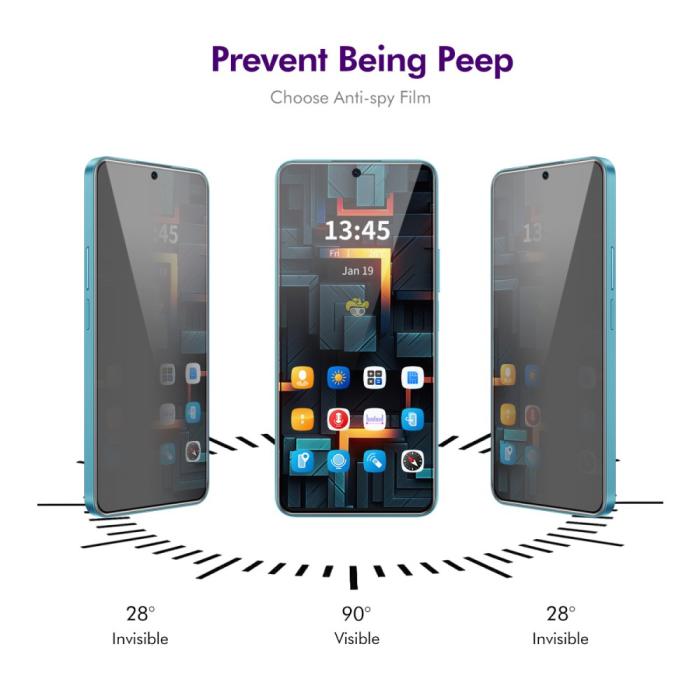 Bild 3, ENKAY Xiaomi 14T Pro/14T Skärmskydd Heltäckande Privacy
