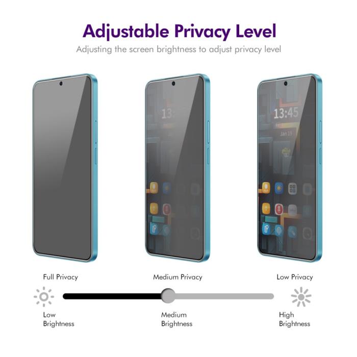 Bild 4, ENKAY Xiaomi 14T Pro/14T Skärmskydd Heltäckande Privacy