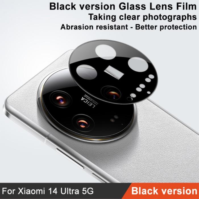 Bild 2, IMAK Xiaomi 14 Ultra Linsskydd Härdat Glas Svart